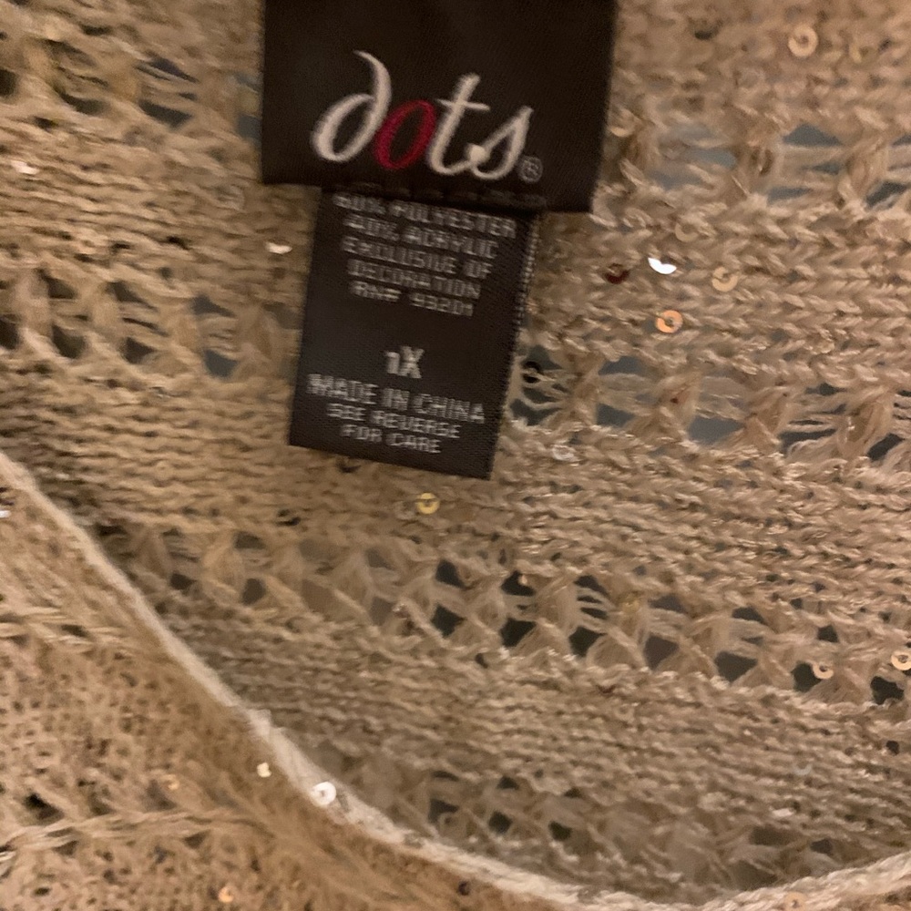DOTS 1X MESH SWEATER SPARKLY NO FLAWS - Picture 2 of 3